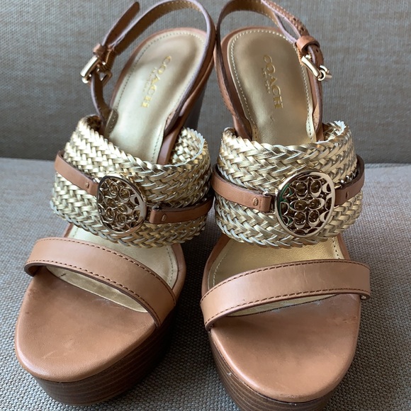Coach Wedge Sandals - Picture 1 of 9